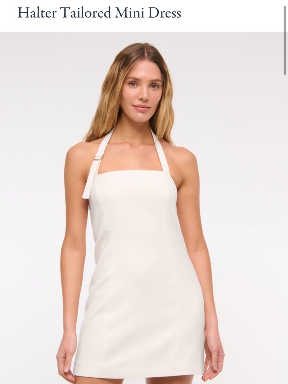 Halter Tailored Mini Dress
